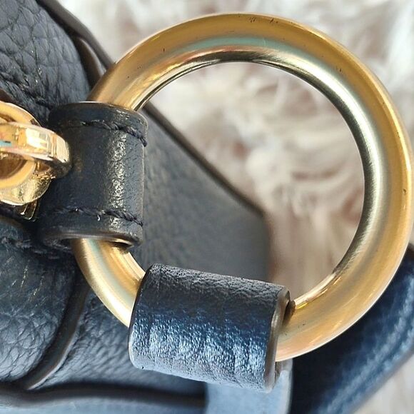 Michael Kors Navy Blue Jet Set Studded Shoulder Bag - Picture 10 of 11